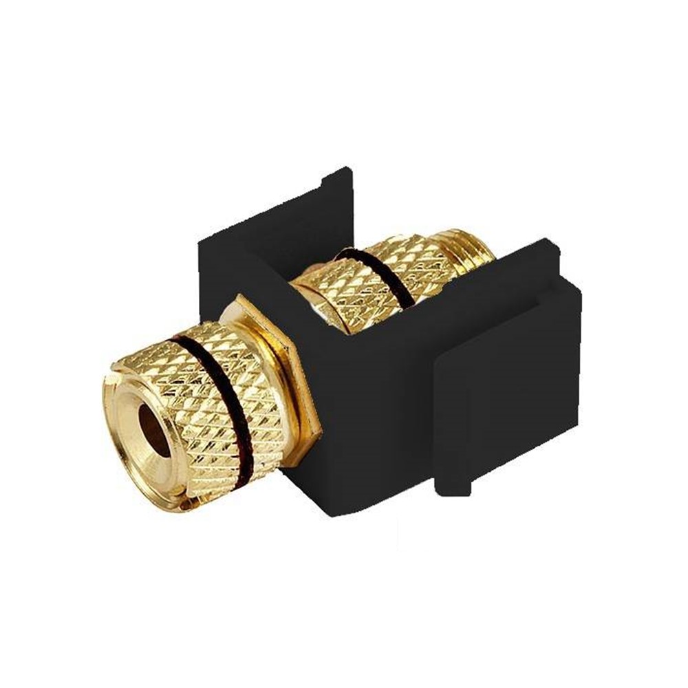 FD-BJ-M-M Аудио розетка, черна плочка, цвят Gold + Black, Fede_small