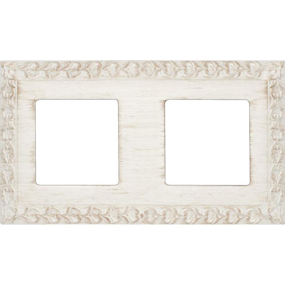FD01222BD Рамка 2x San Sebastian Provence, хориз./верт., цвят White Decapé, Fede_small