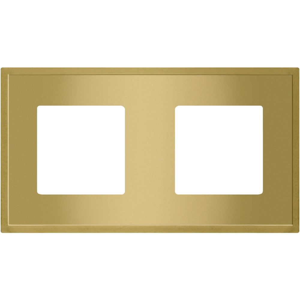 FD01242OB Рамка 2x Madrid, хориз./верт., цвят Bright Gold, стил Minimalism, Fede