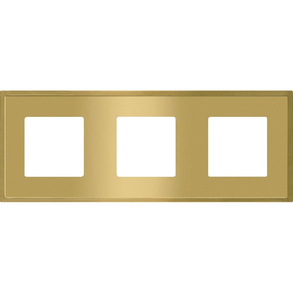 FD01243OB Рамка 3x Madrid, хориз./верт., цвят Bright Gold, стил Minimalism, Fede
