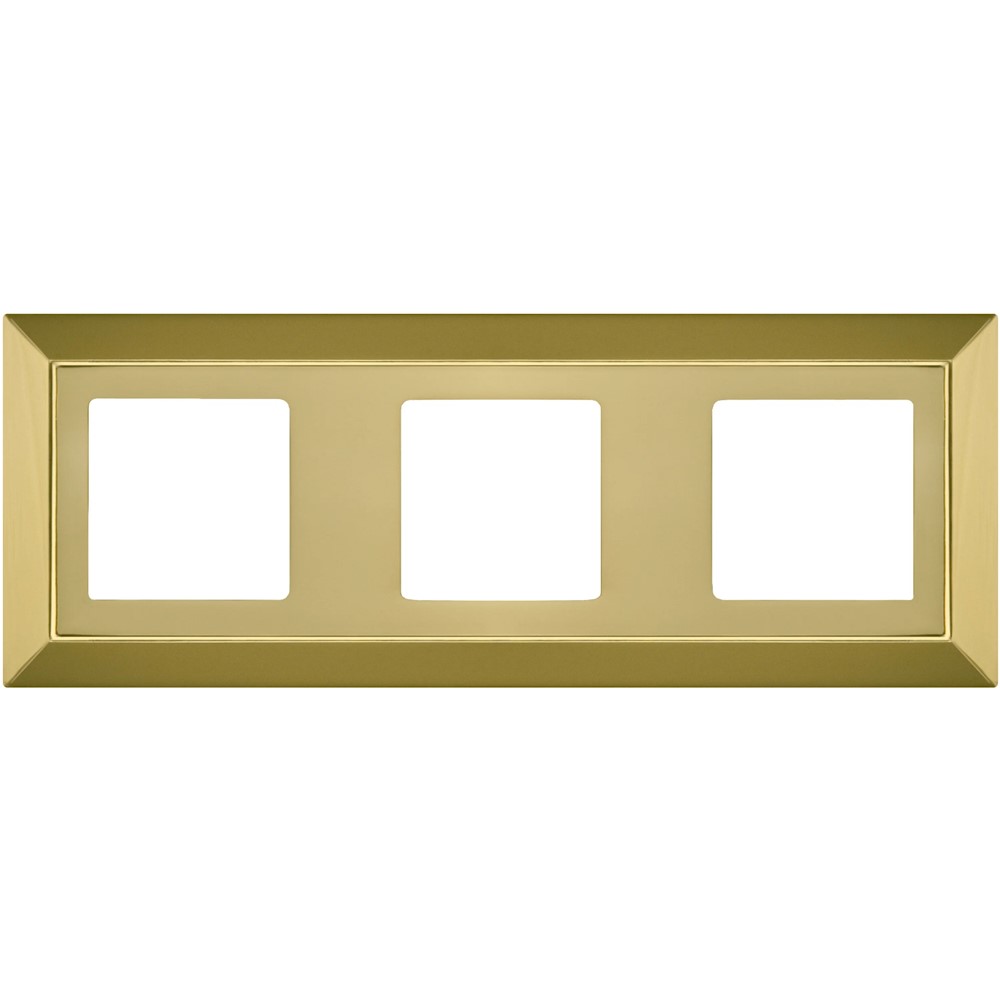 FD01253OB Рамка 3х, хориз./верт., Barcelona, цвят Bright Gold, стил Minimalism, Fede