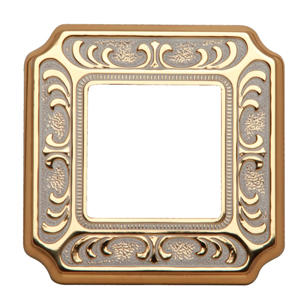 FD01351OP Декоративна рамка Siena, 1х, стил Baroque, цвят Gold White Patina, Fede_small