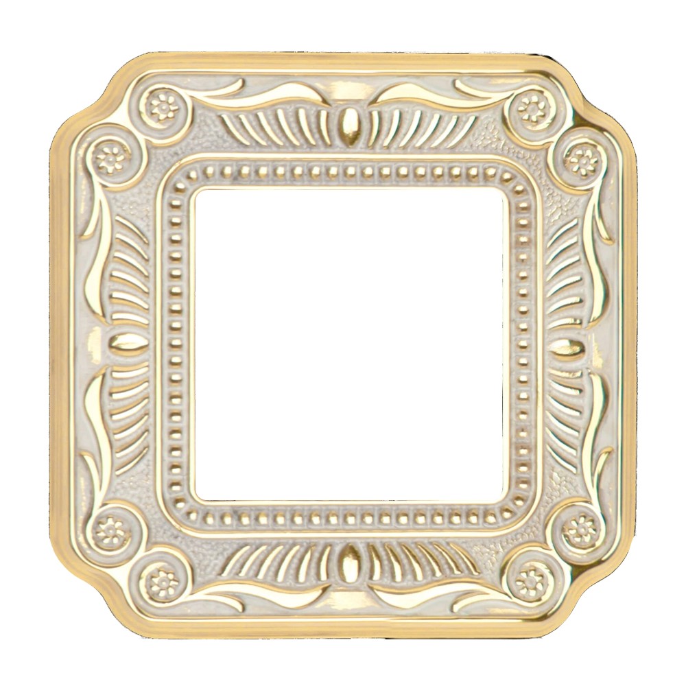 FD01361OP Рамка 1х Firenze, цвят Gold White Patina, стил Baroque, Fede