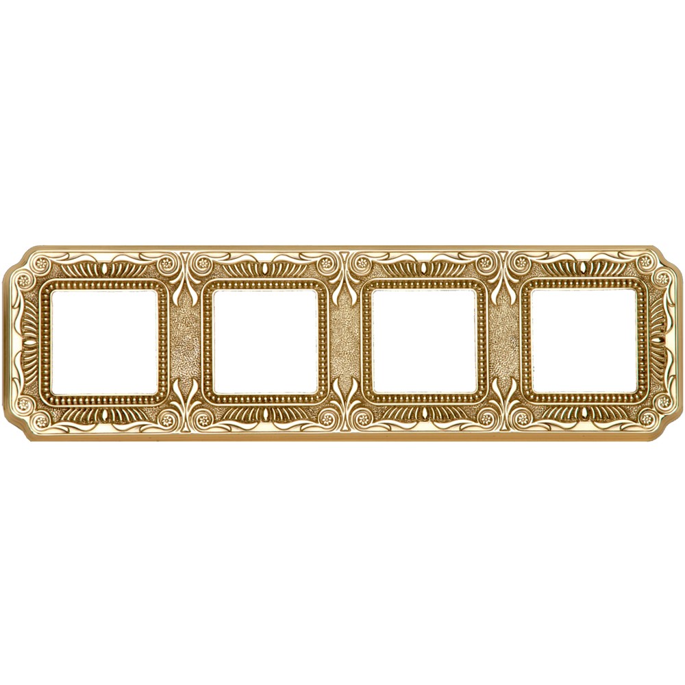 FD01364OB Рамка 4х Firenze, хориз./верт., цвят Bright Gold, стил Baroque, Fede