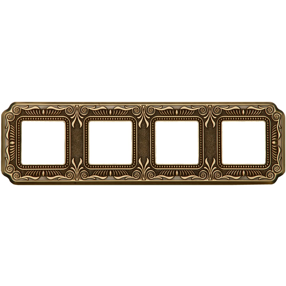 FD01364PB Рамка 4х Firenze, хориз./верт., цвят Bright Patina, стил Baroque, Fede_small