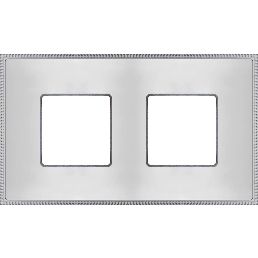 FD01432CMCB Рамка 2x Belle Époque Metal, хориз./верт., цвят Matt Chrome-Bright Chrome, Fede