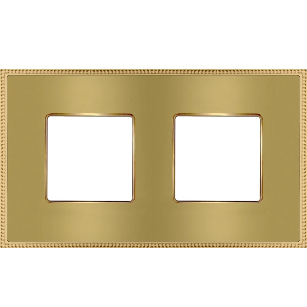 FD01432OMOB Рамка 2x Belle Époque Metal, хориз./верт., цвят Matt Gold-Bright Gold, Fede
