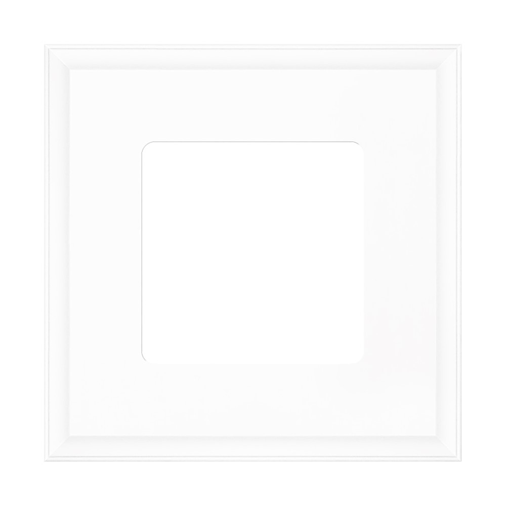 FD01601WH Рамка 1x, Marco Square, цвят White, Fede_small
