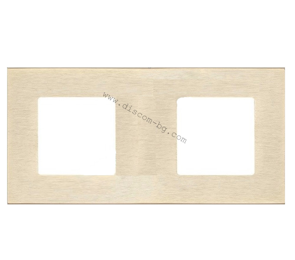 FD01702BB Рамка 2х, хориз./верт., SoHo, цвят Brass Brushed, стил Trendy & Eclectic, Fede