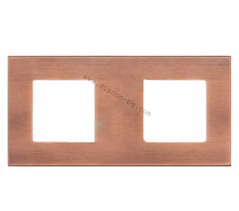FD01702BC Рамка 2х, хориз./верт., SoHo, цвят Copper Brushed, стил Trendy & Eclectic, Fede