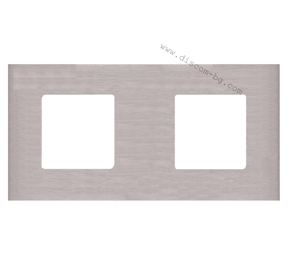 FD01702BG Рамка 2х, хориз./верт., SoHo, цвят Graphite Brushed, стил Trendy & Eclectic, Fede