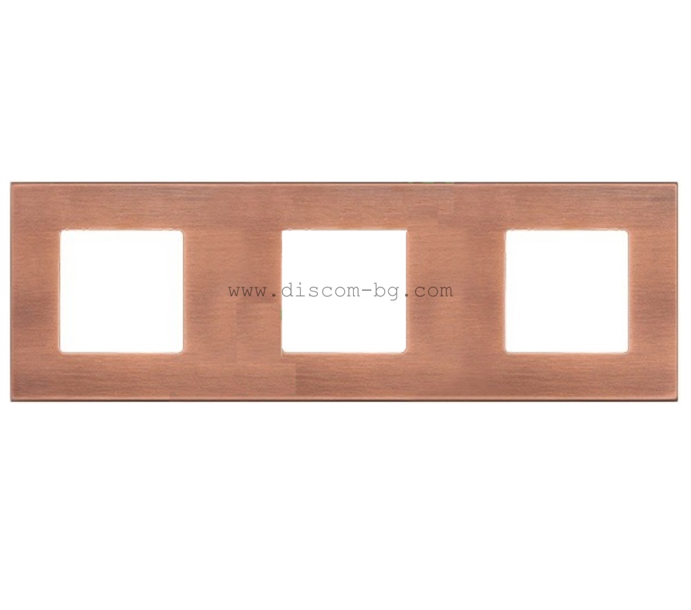 FD01703BC Рамка 3х, хориз./верт., SoHo, цвят Copper Brushed, стил Trendy & Eclectic, Fede