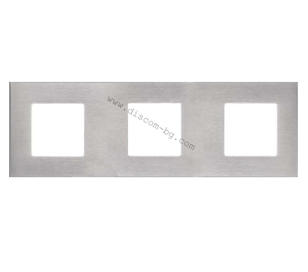 FD01703BN Рамка 3х, хориз./верт., SoHo, цвят Nickel Brushed, стил Trendy & Eclectic, Fede
