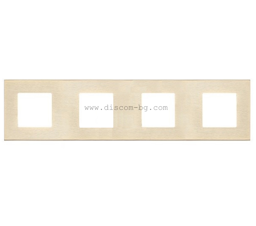 FD01704BB Рамка 4х, хориз./верт., SoHo, цвят Brass Brushed, стил Trendy & Eclectic, Fede