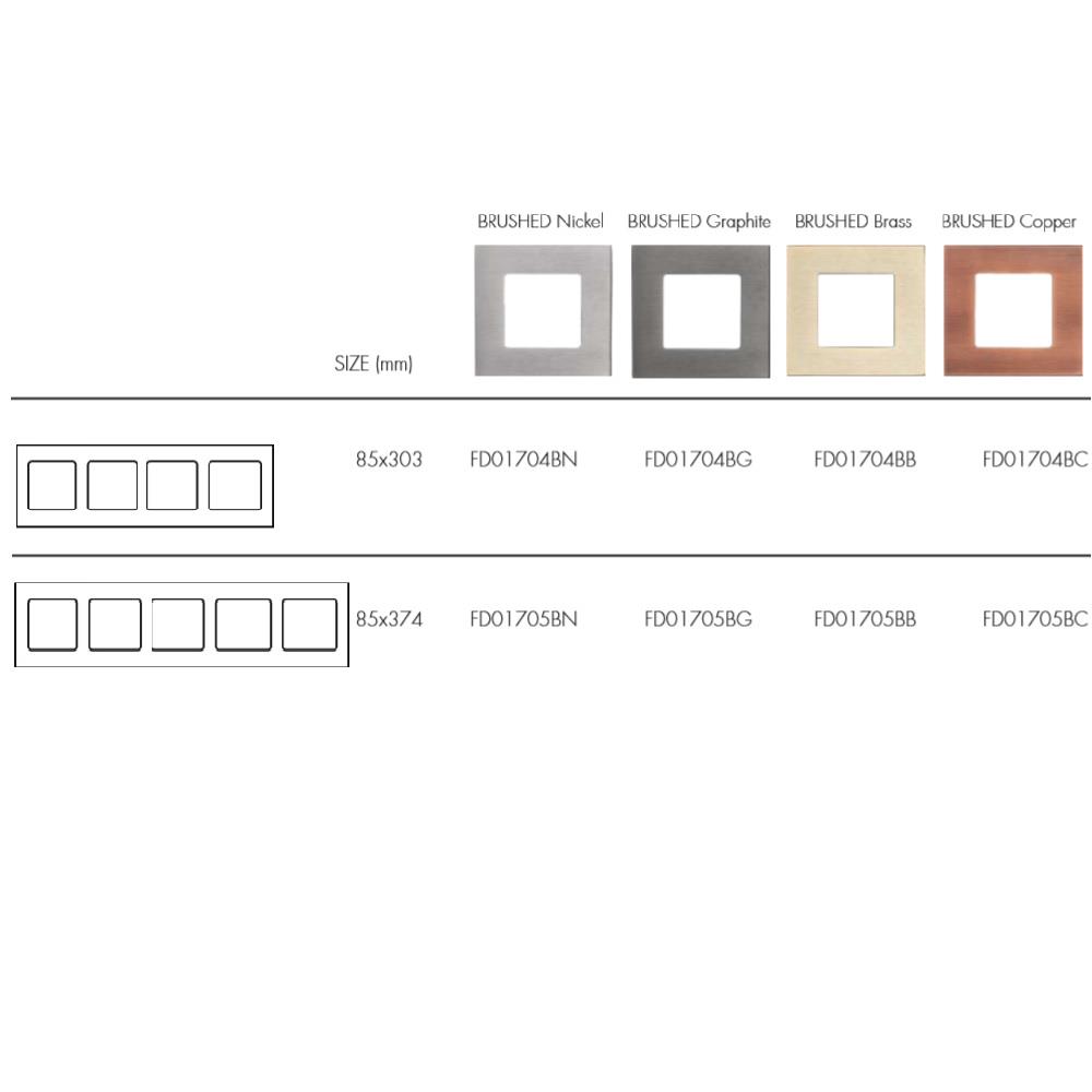 FD01704BC Рамка 4х, хориз./верт., SoHo, цвят Copper Brushed, стил Trendy & Eclectic, Fede_small