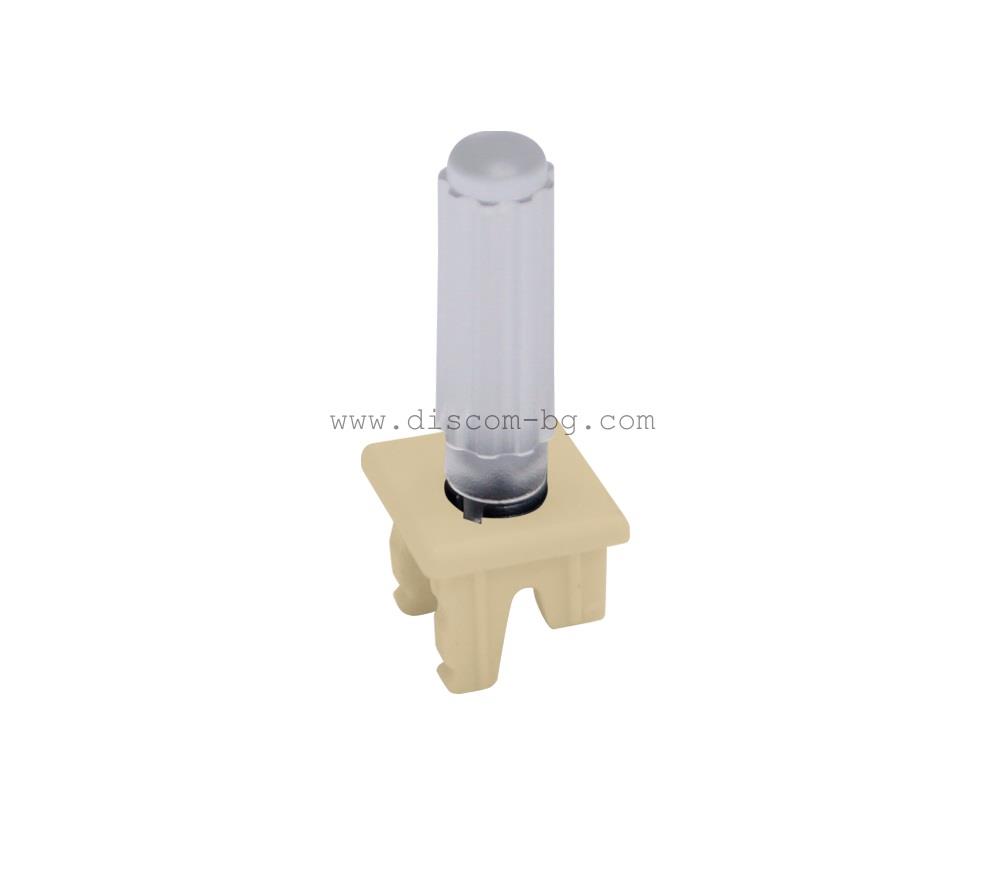 FD02317T-A Лост-бутон за ключ SoHo, цвят Transparent + Beige, Fede_small