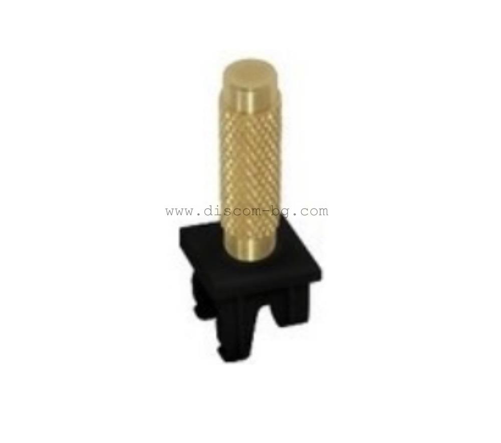 FD02318OB-M Лост-бутон за ключ SoHo, цвят Bright Gold + Black, Fede_small