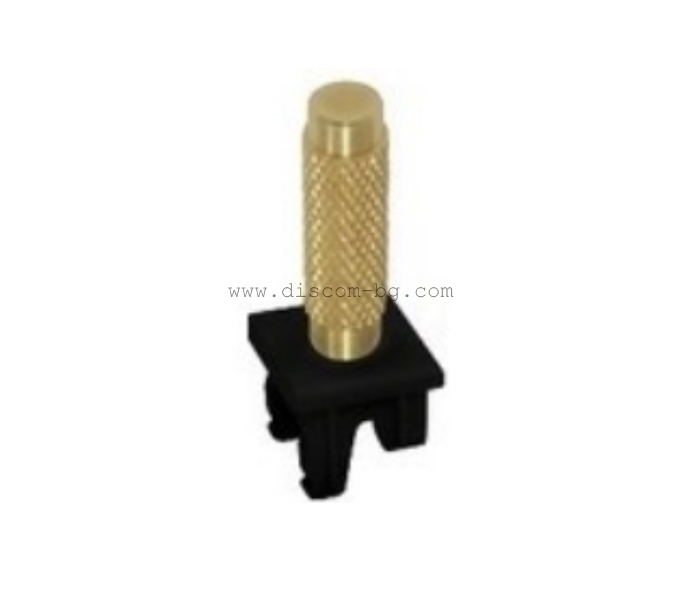 FD02318OB-M Лост-бутон за ключ SoHo, цвят Bright Gold + Black, Fede