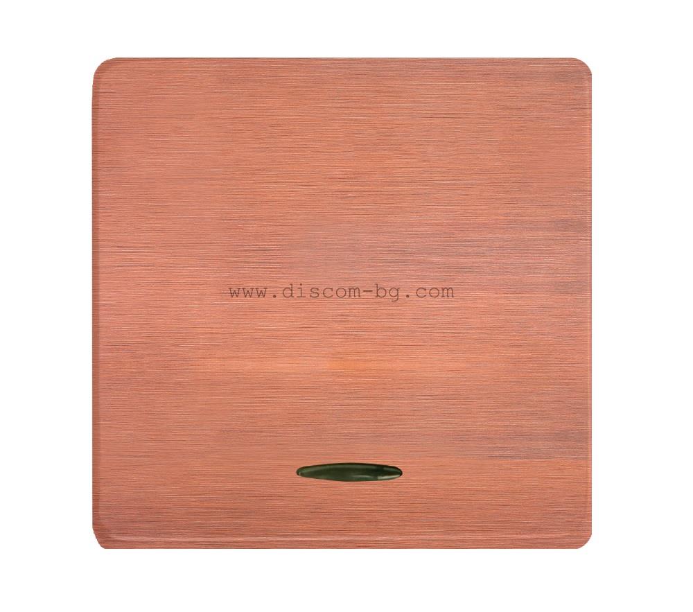 FD04312BC Бутон за ключ SoHo с подсветка, 1М, месинг, цвят Brushed Copper, Fede_small