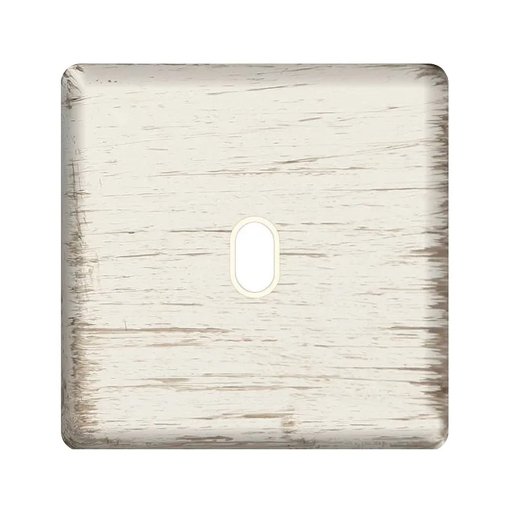 FD04320BD-D Лицев панел 1М, за ключ с лост-бутон, месинг, цвят White Decape + Beige, Fede_small