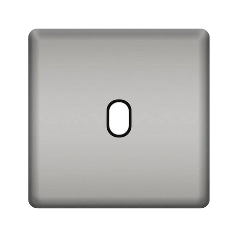 FD04320CB-M Лицев панел 1М, за ключ с лост-бутон, месинг, цвят Bright Chrome + Black, Fede_small