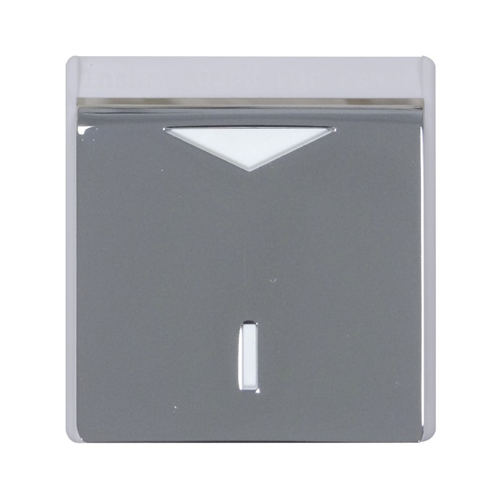 FD04341CB Ключ-карта за хотелска стая, цвят Bright Chrome + White, Fede_small