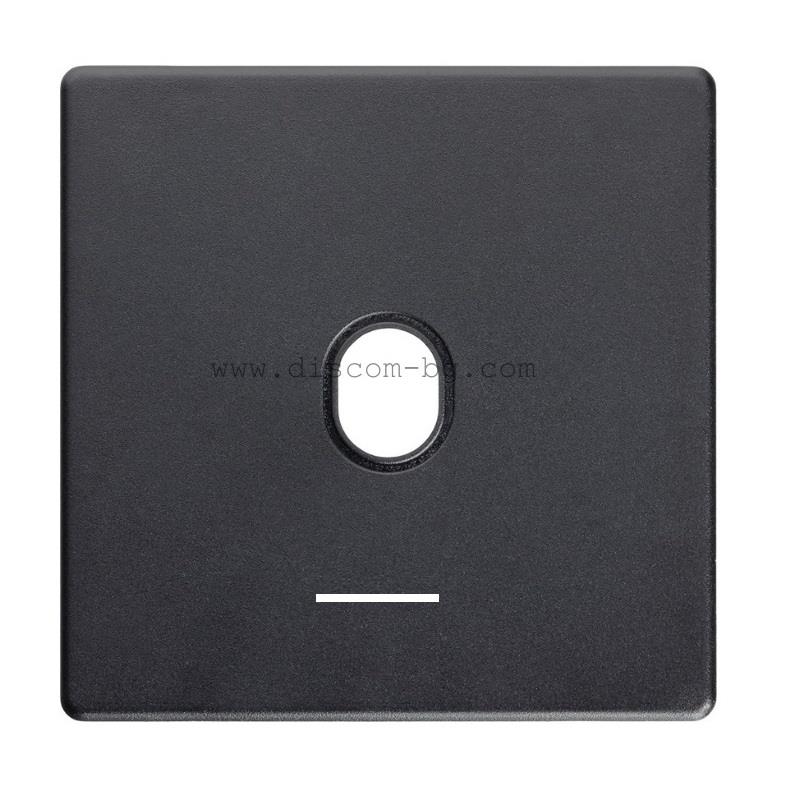 FD04420PD-M Лицев панел за ключ SoHo с подсветка, пластмаса, цвят Black, Fede_small