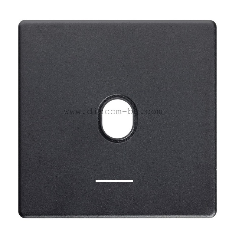 FD04420PD-M Лицев панел за ключ SoHo с подсветка, пластмаса, цвят Black, Fede