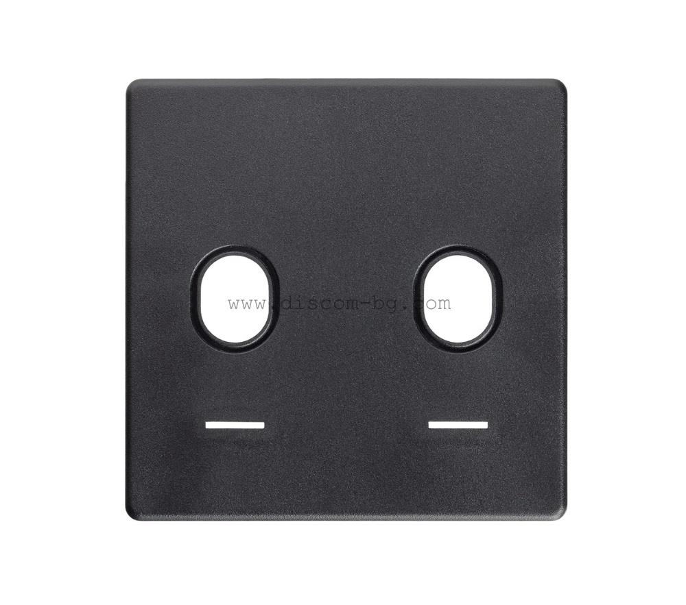 FD04421PD-M Лицев панел за сериен ключ SoHo с подсветка, цвят Black, Fede_small