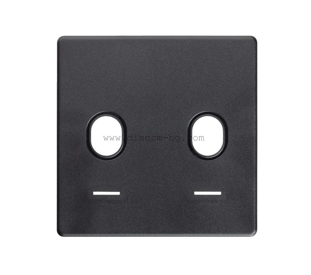 FD04421PD-M Лицев панел за сериен ключ SoHo с подсветка, цвят Black, Fede