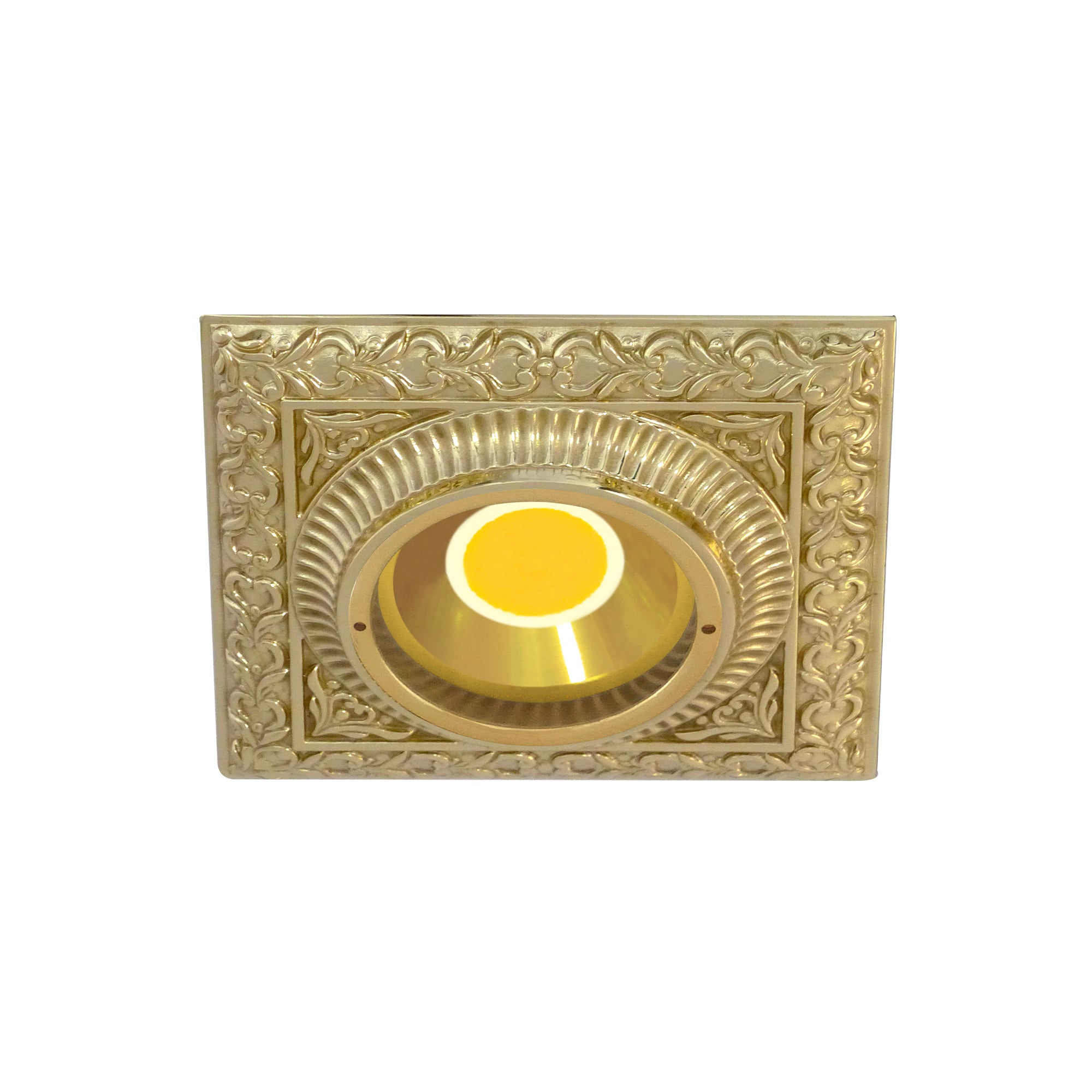 FD1005COB Модул спот San Sebastian Square, LED GU10, 230V 5.5W, 100/100 мм, bright gold, Fede