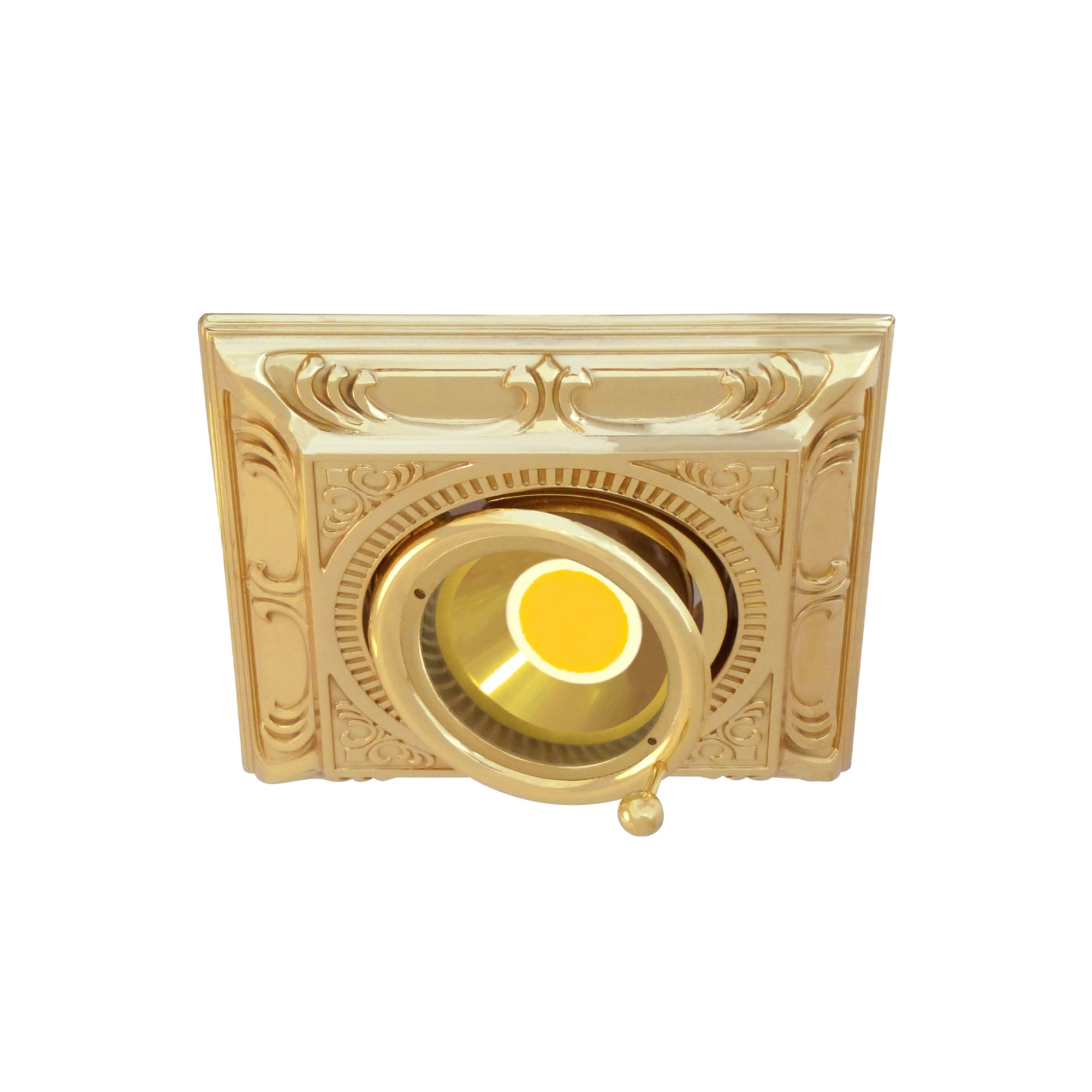 FD1024COB Модул спот Siena Square, LED GU53, 230V 5W, 130/130 мм, bright gold, Fede_small