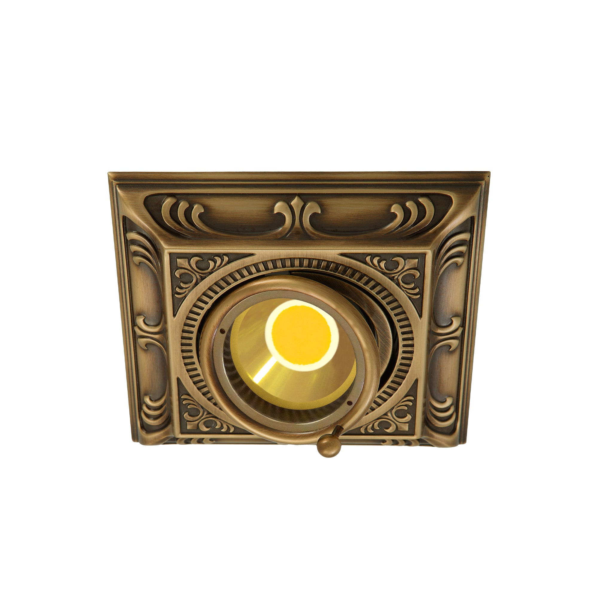 FD1024CPB Модул спот Siena Square, LED GU53, 230V 5W, 130/130 мм, patina gold, Fede_small