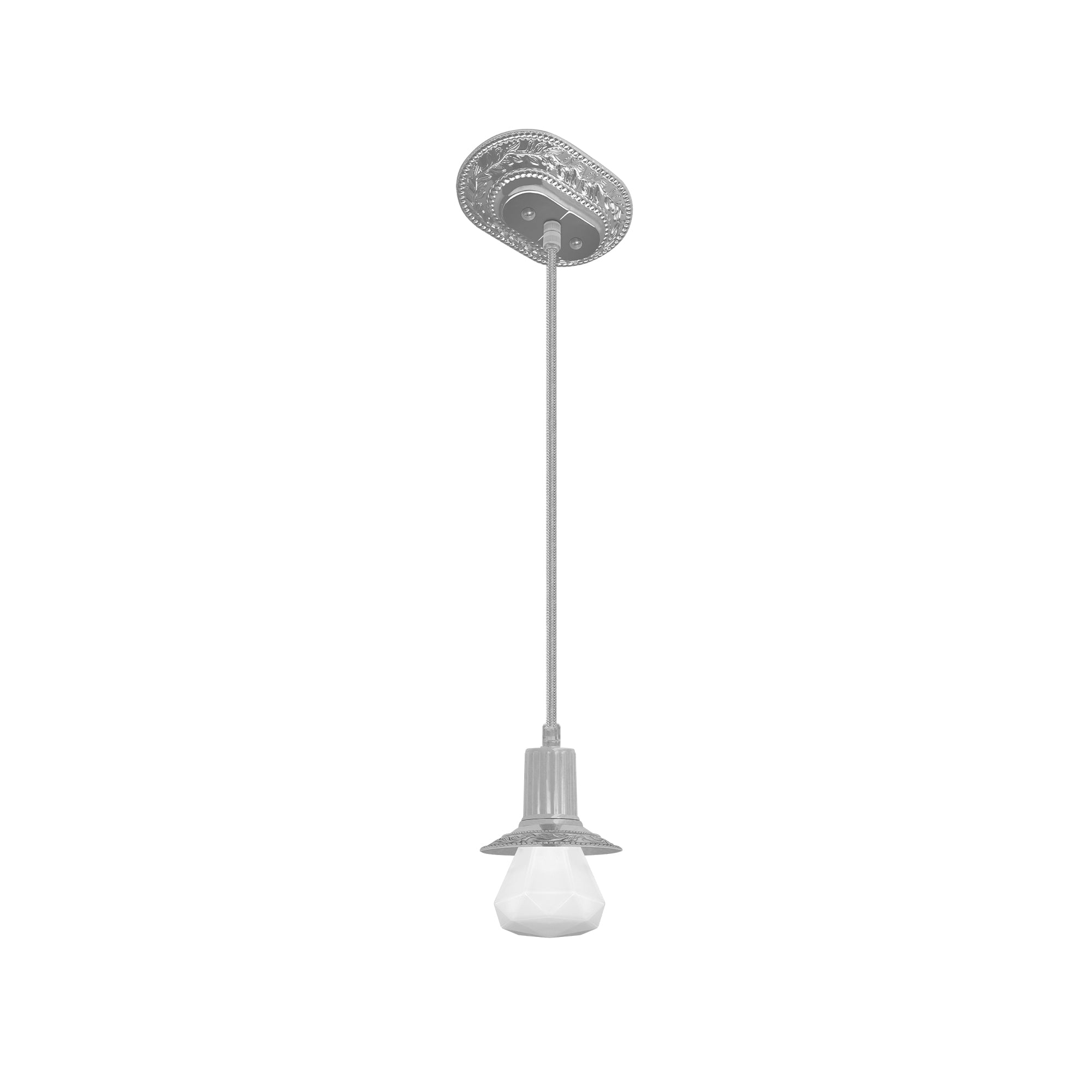 FD1071SCB Пендел Milano I Glass, G9, 90-230V 2.2W, Ø125 мм, L1500-1770 мм, silver, Fede_small