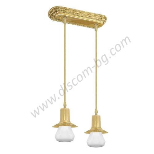 FD1073SOB MILANO ОСВЕТИТЕЛНО ТЯЛО ЗА ТАВАН, БЕЗ КРУШКА, 2M, BRIGHT GOLD