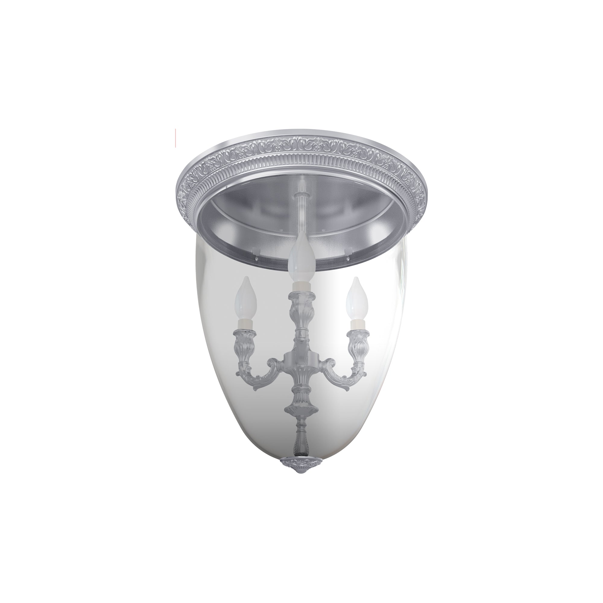 FD1094CCB Плафониера Verona I, 3xE14, 230V 28W, Ø400 мм, H424 мм, silver, Fede_small
