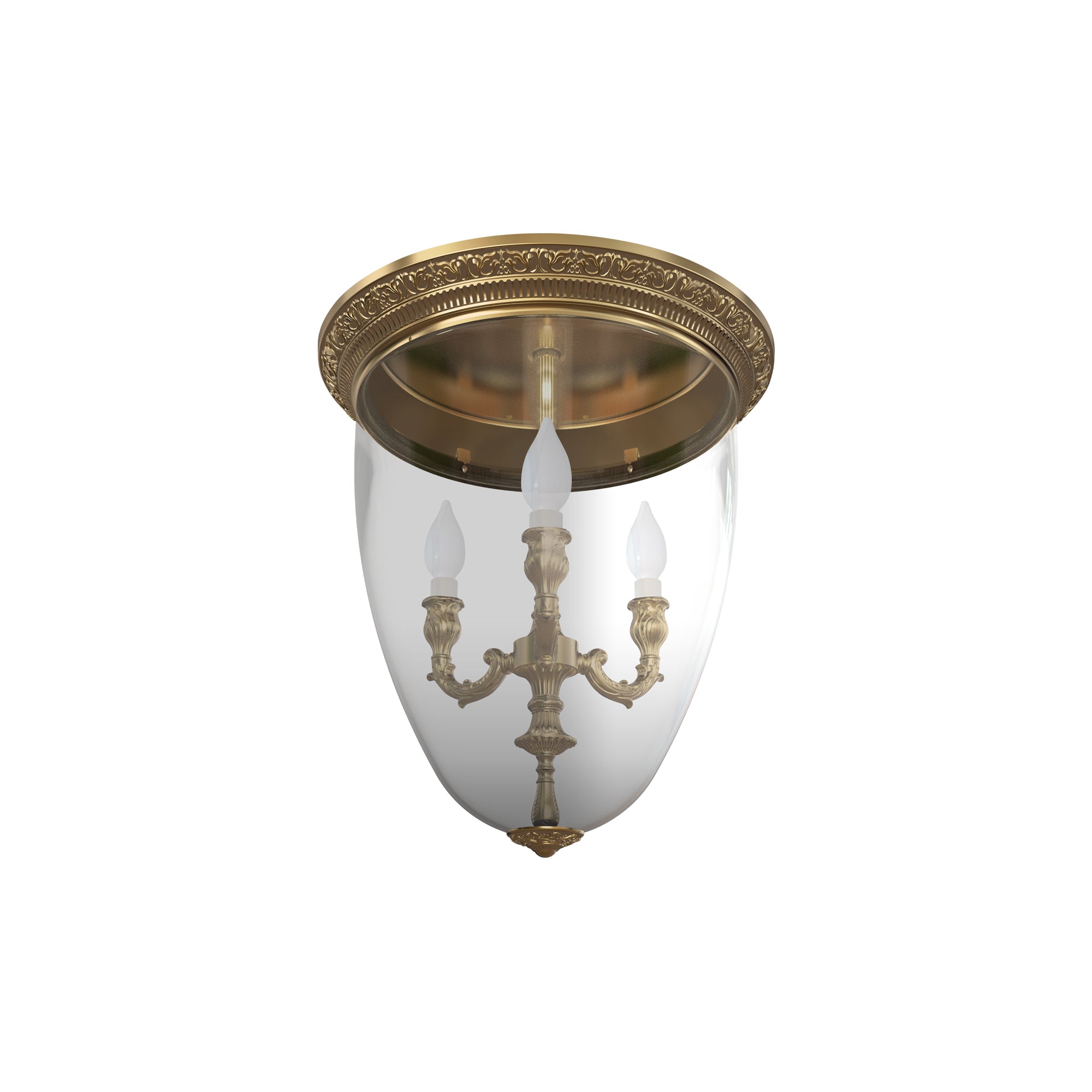FD1094CPB Плафониера Verona I, 3xE14, 230V 28W, Ø400 мм, H424 мм, patina gold, Fede_small