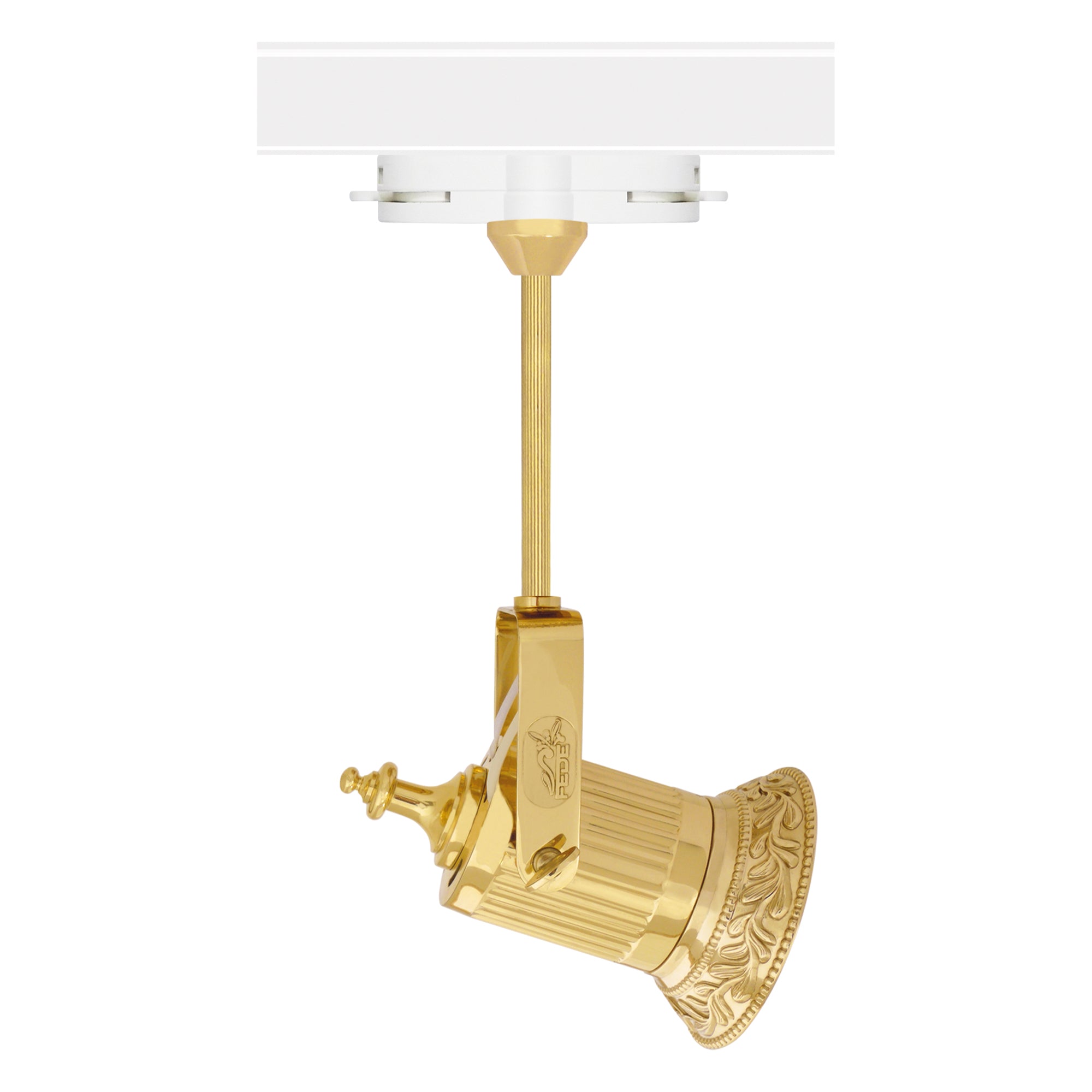 FD1111POB Релсов прожектор Vienna LED, GU10, 230V 5.5W, H315 мм, bright gold, Fede_small