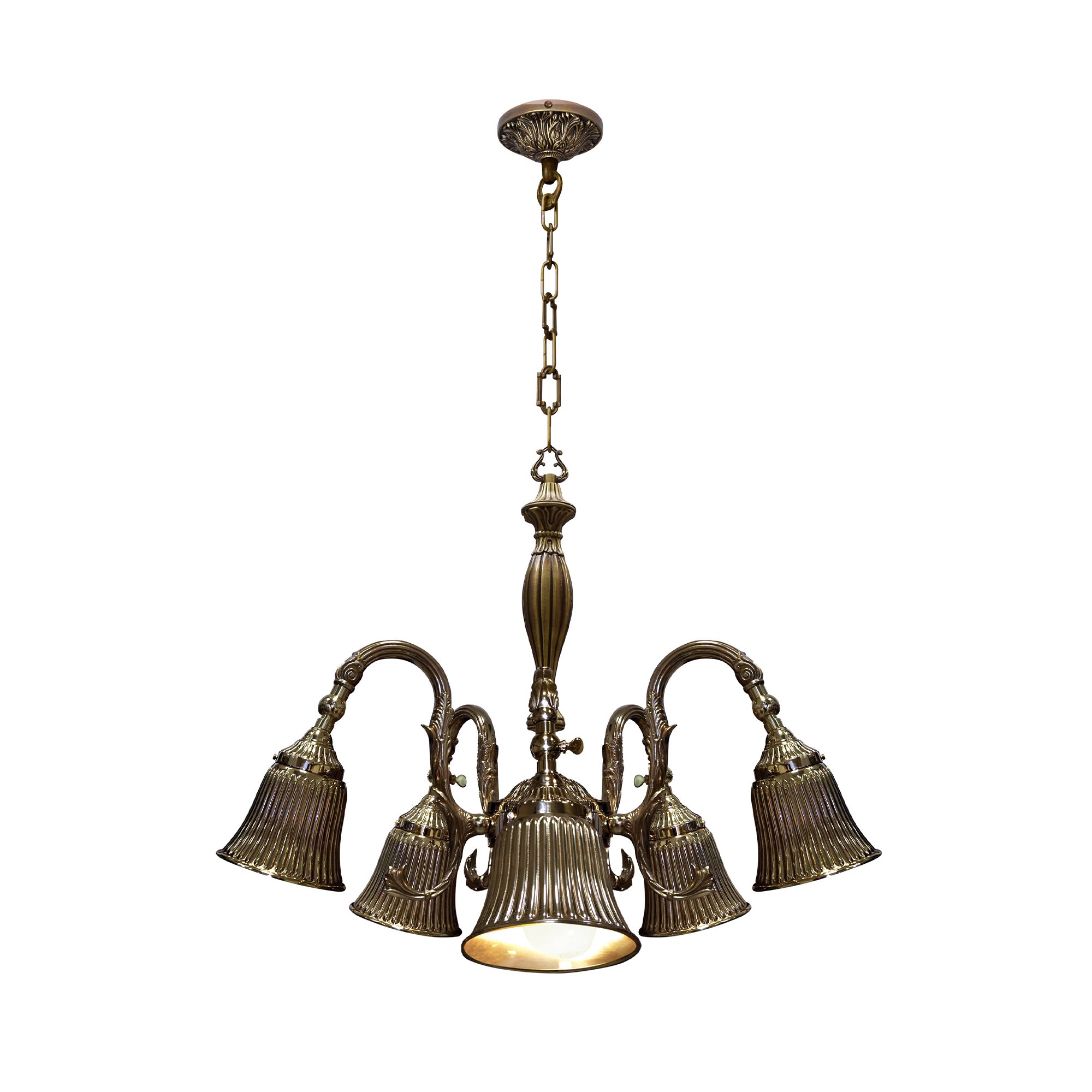 FD1190CPB Полилей Milazzo IV, 5xE27, 230V max. 60W, Ø687 мм, H932 мм, patina gold, Fede_small