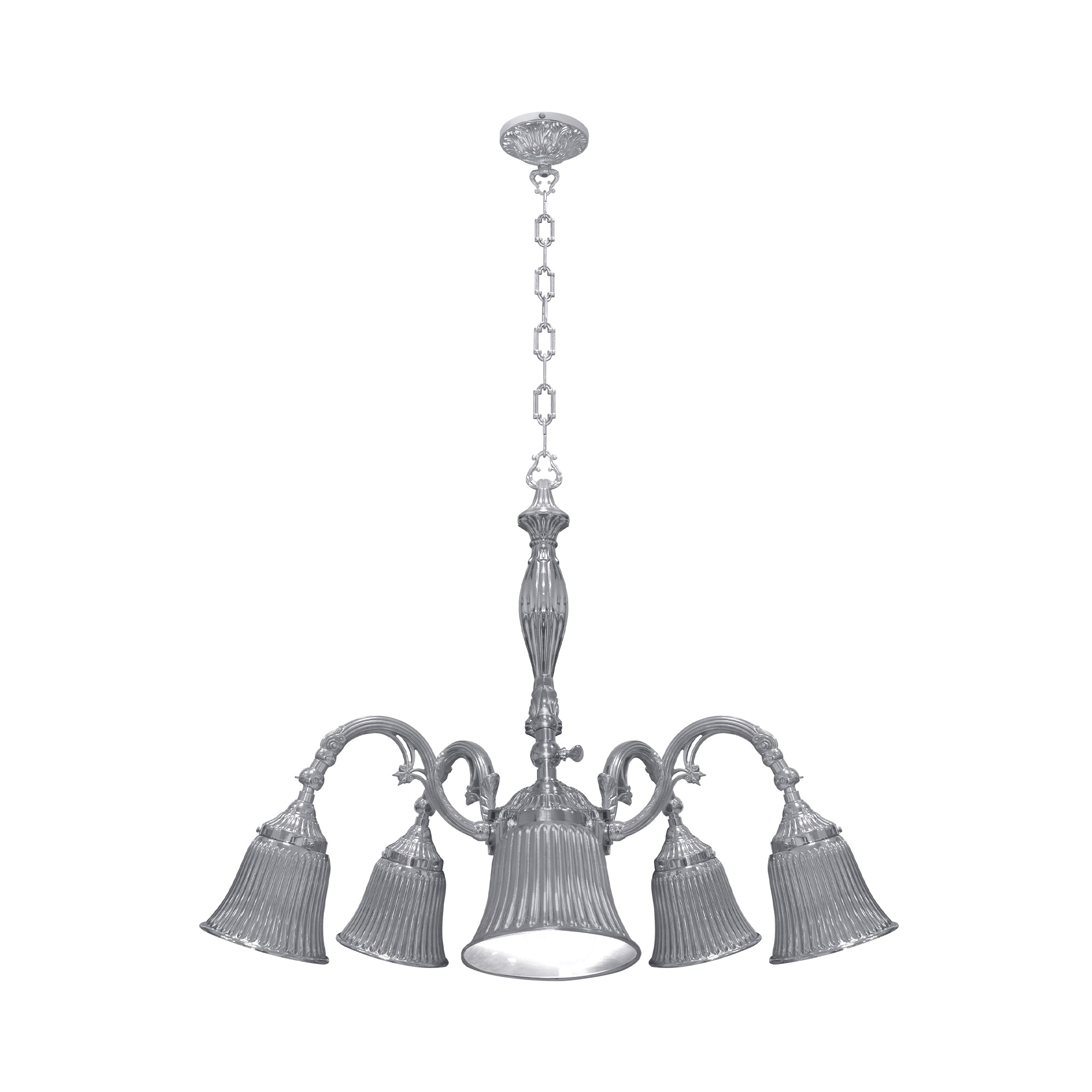 FD1191CCB Полилей Milazzo III, 5xE27, 230V max. 60W, Ø687 мм, H932 мм, silver, Fede_small