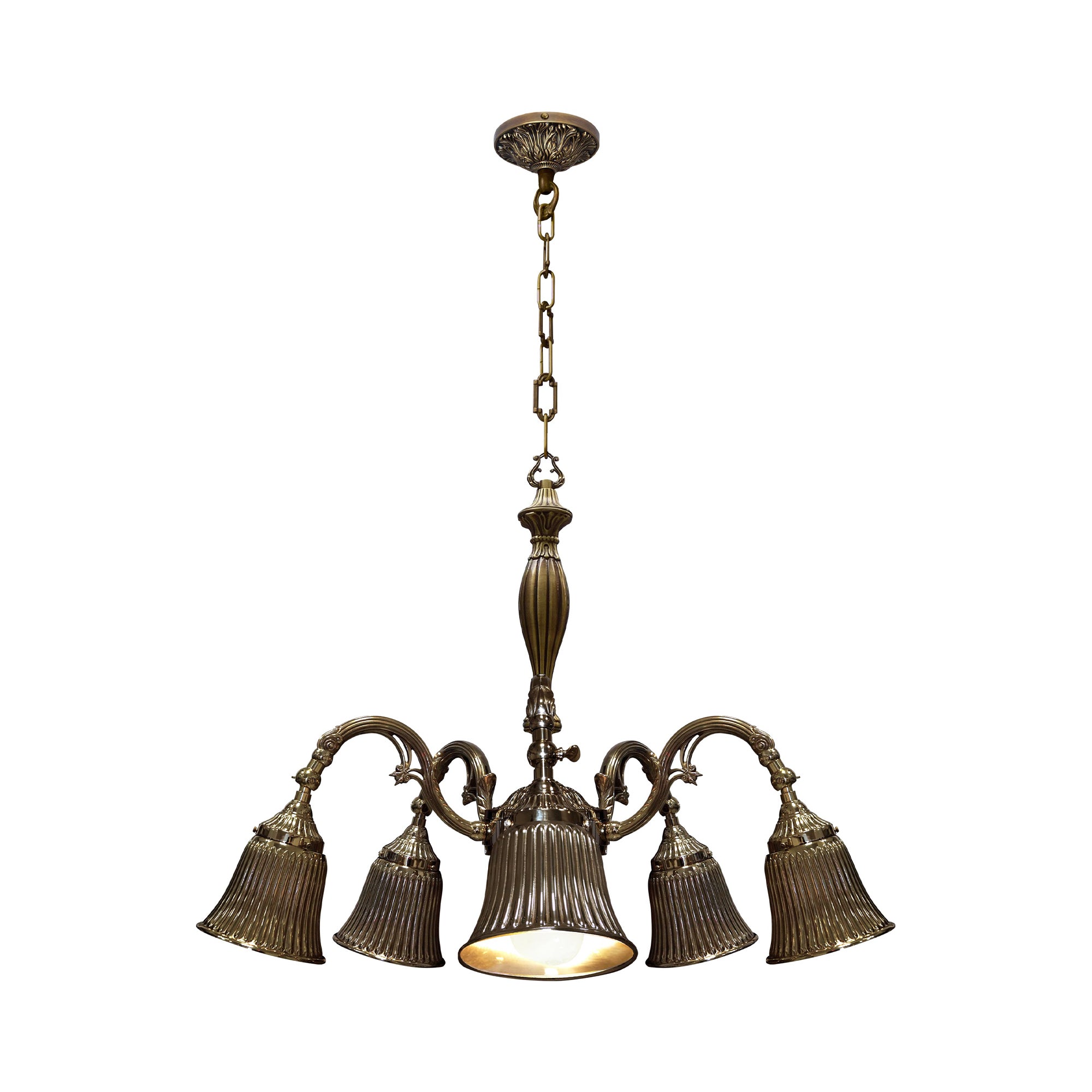 FD1191CPB Полилей Milazzo III, 5xE27, 230V max. 60W, Ø687 мм, H932 мм, patina gold, Fede_small