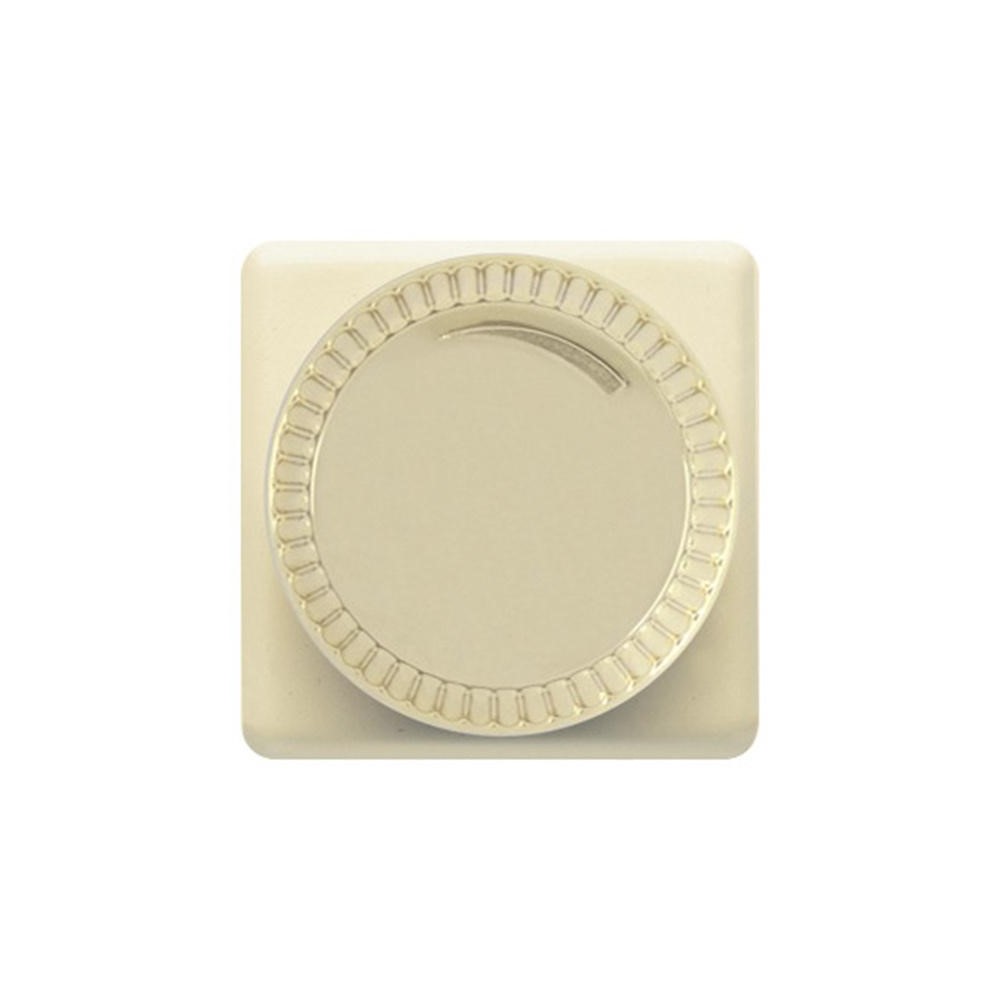 FD16438-A Ротативен димер 60-500W 230V, въртящ бутон пластмаса, лицев панел месинг, цвят Beige, Fede_small