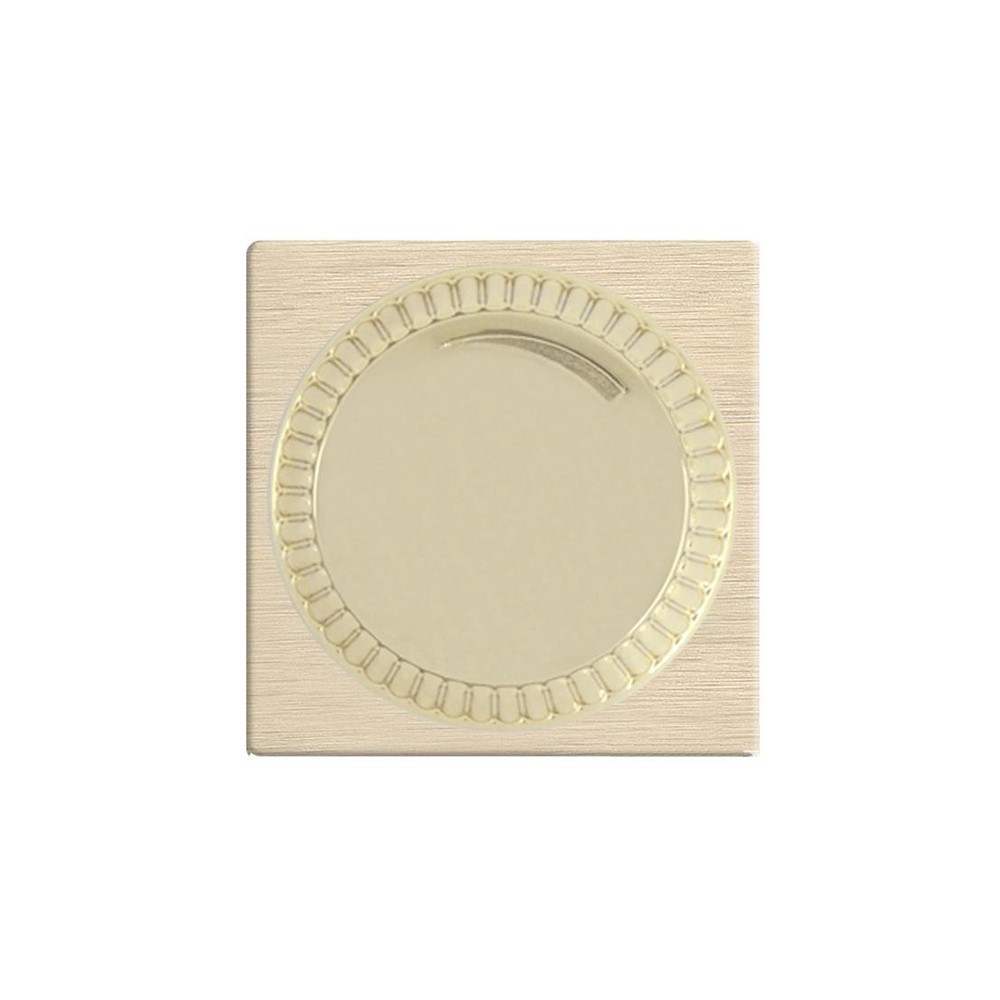 FD16438BB-A Ротативен димер с въртящ бутон и лицев панел, цвят Brushed Brass + Beige, Fede_small