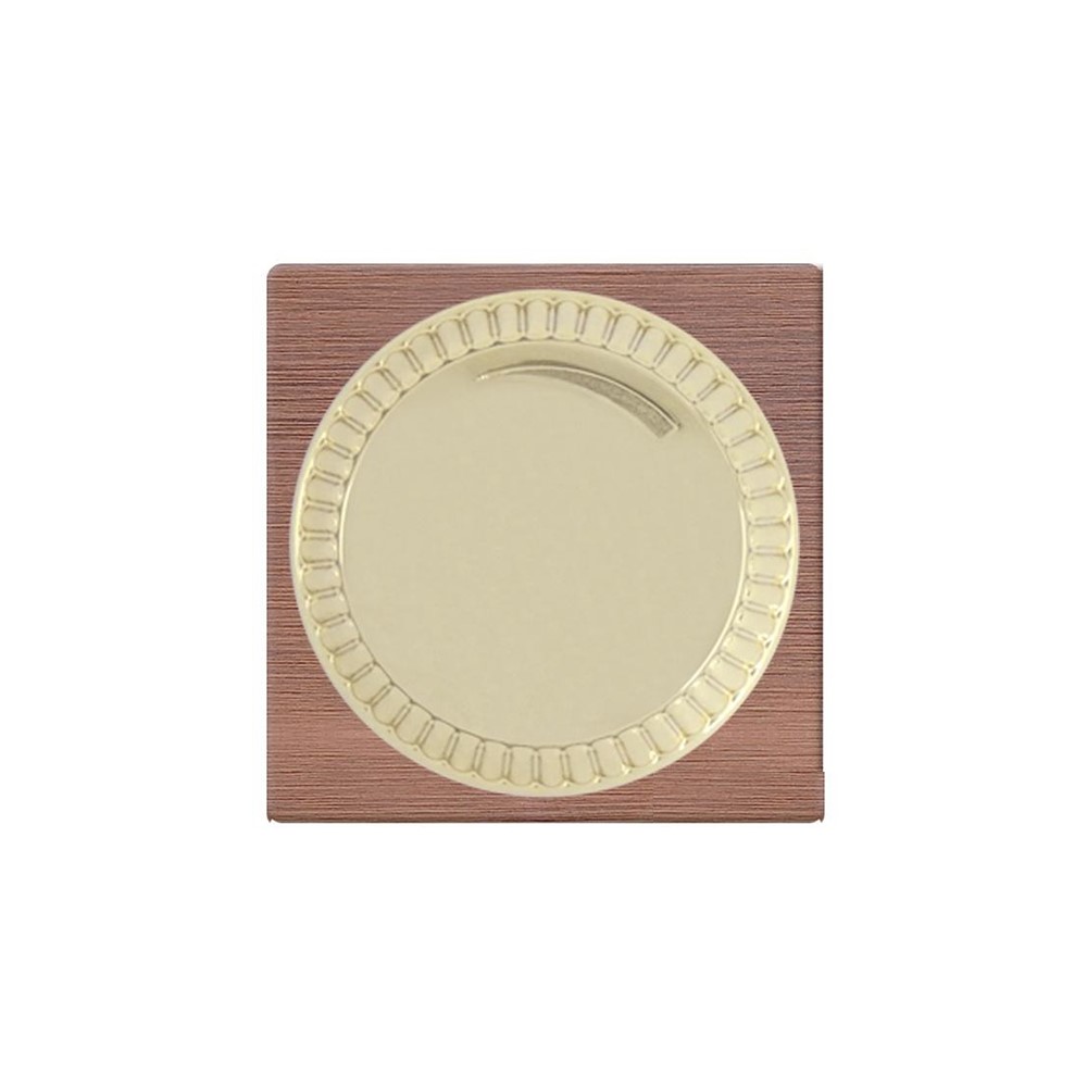 FD16438BC-A Ротативен димер с въртящ бутон и лицев панел, цвят Brushed Copper + Beige, Fede_small