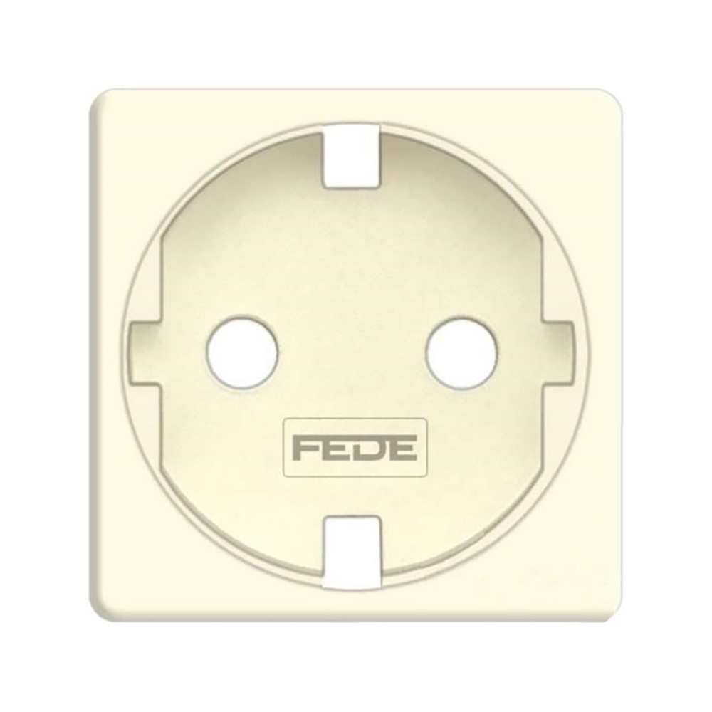 FD16723-A Лицев панел за контакт 2P+E, Shuko (за FD16823), цвят Beige, Fede_small
