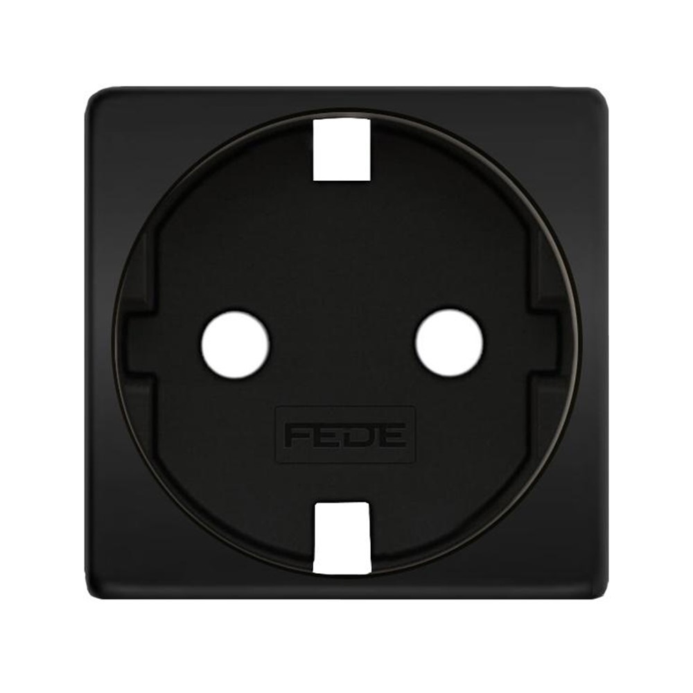 FD16723-M Лицев панел за контакт 2P+E, Shuko (за FD16823), цвят Black, Fede_small
