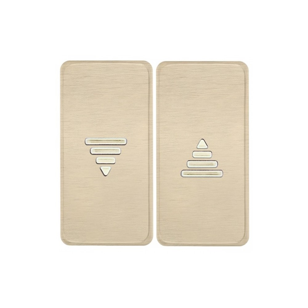 FD17769BB-A Бутон за ключ за управление на щори, цвят Brushed Brass + Beige, Fede_small