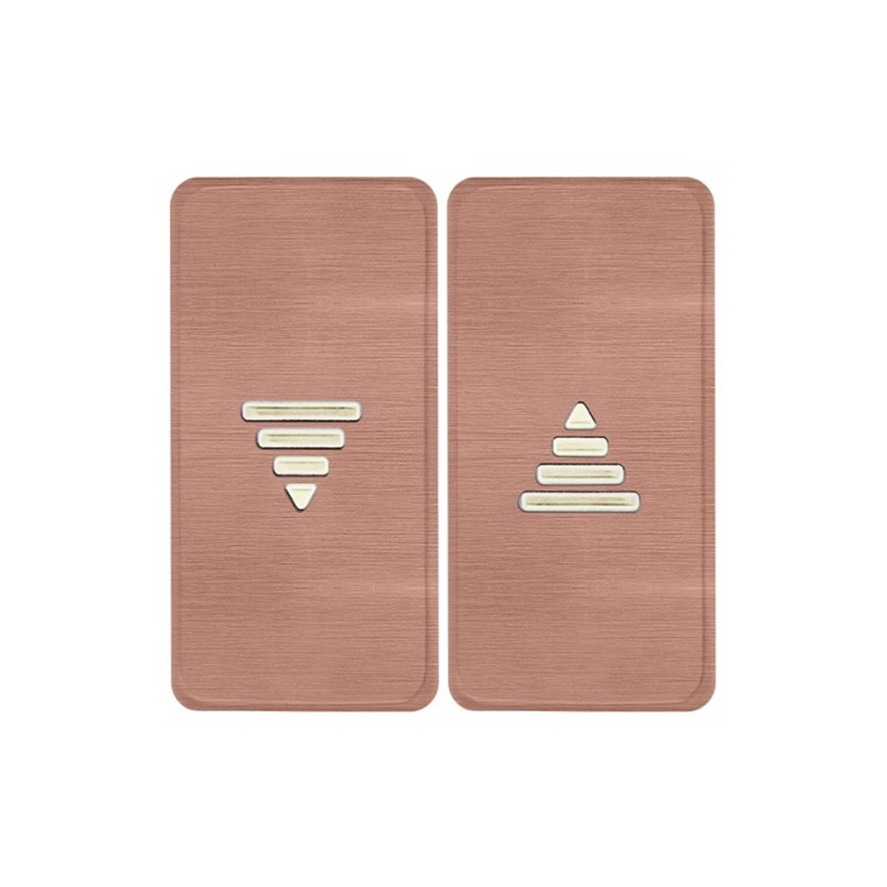 FD17769BC-A Бутон за ключ за управление на щори, цвят Brushed Copper + Beige, Fede