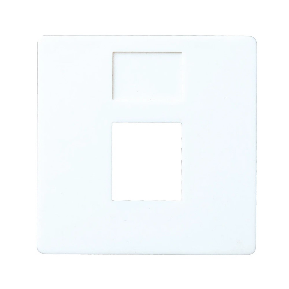 FD17896 Лицев панел 1М за RJ45 (45х45 мм), цвят White, Fede_small