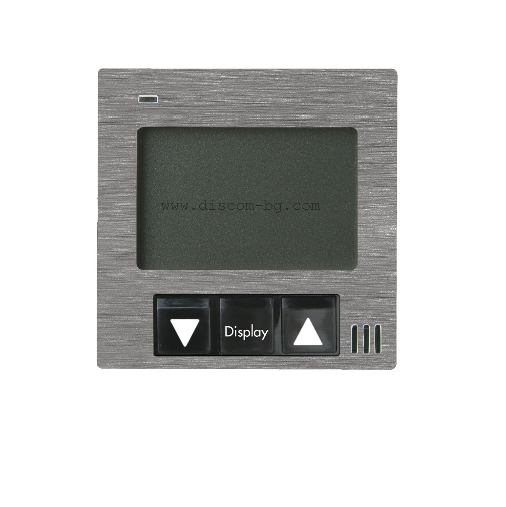 FD18000BG-M Термостат за подово отопление SoHo, месинг, цвят Brushed Graphite + Black, Fede